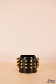 Spectra Short Ceramic Vase - Black