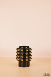 Spectra Tall Ceramic Vase - Black