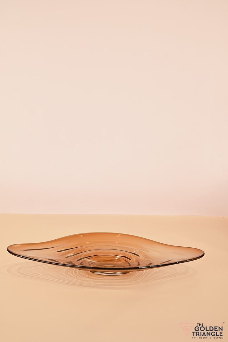 Oasis Glass Bowl - Amber
