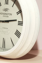 Kensington Station Clock - White