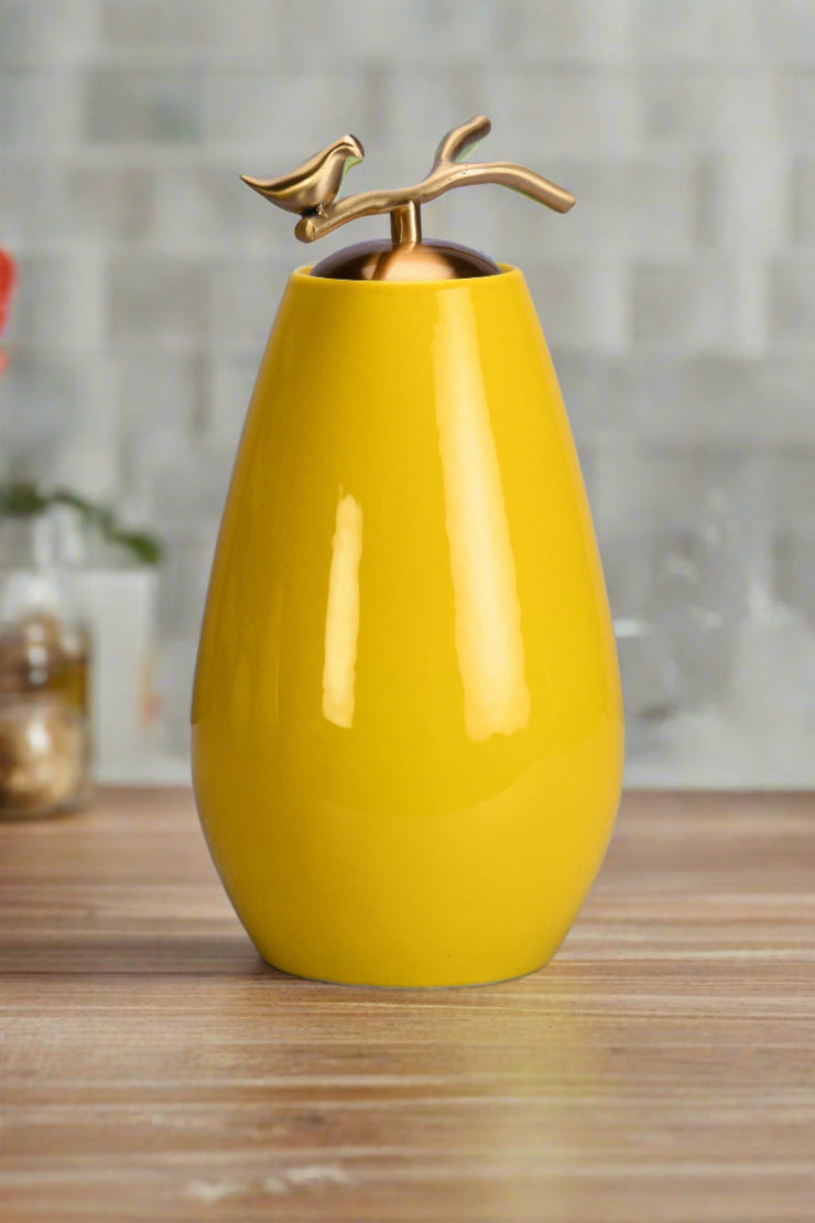 Cyra Yellow Ceramic Vase