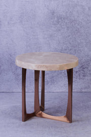 Unico - Marble and Metal Side Table