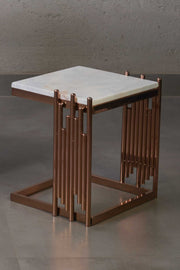 Marmol - Marble and Metal Side Nesting Table