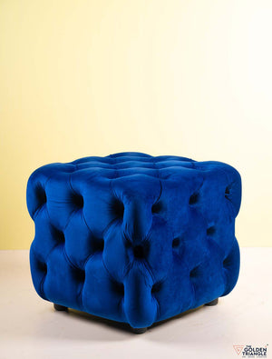 Destan Chesterfield Ottoman - Azure  Blue