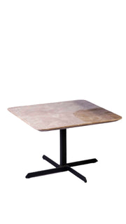 Fino - Marble and Metal Side Table - Beige