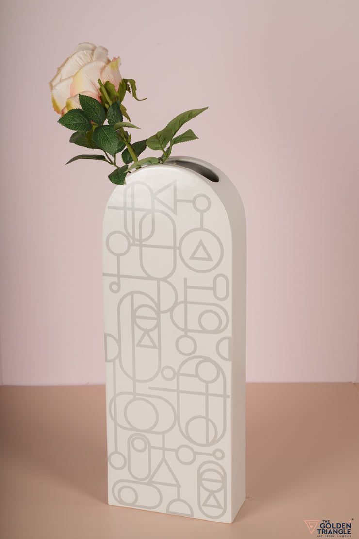 Boketto Ceramic Vase - White