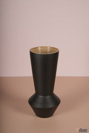 Wabi Sabi Black Ceramic Vase - Big