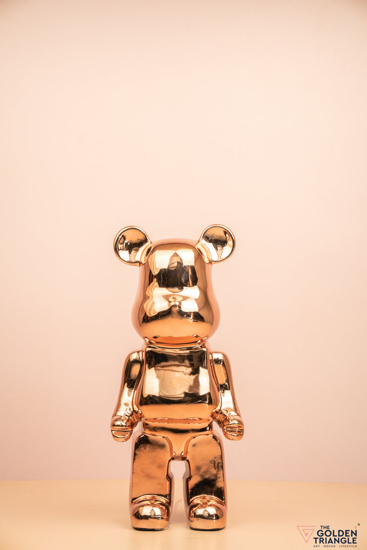 Bobo Bear - Standing Figurine - Rosegold