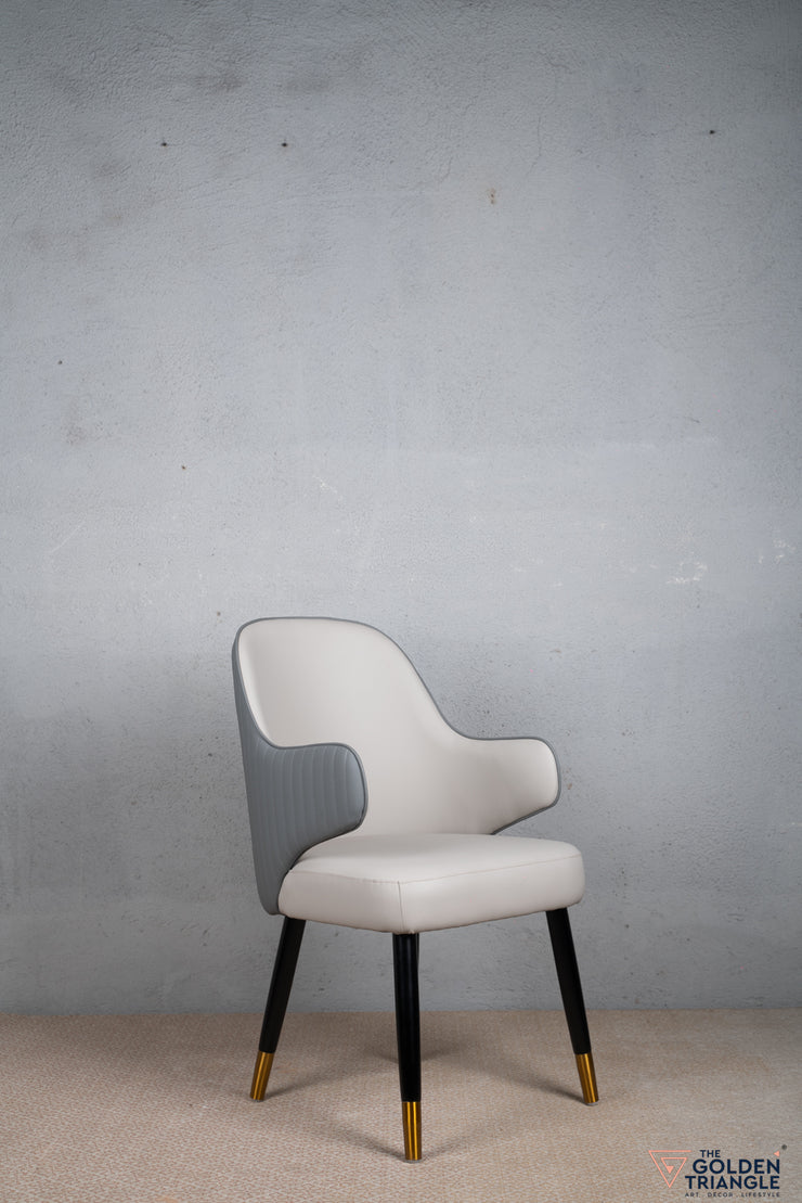 Peri Dining Chair - Beige & Gray