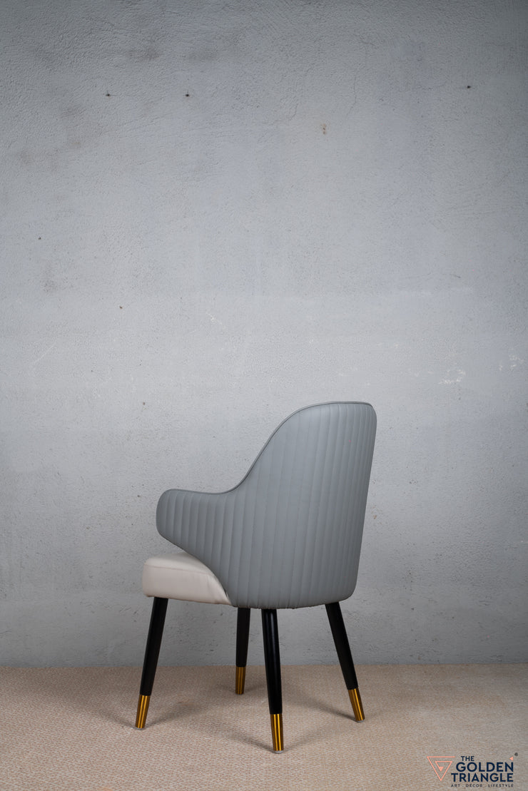 Peri Dining Chair - Beige & Gray