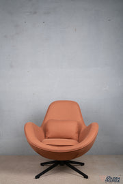 Carl Swivel Chair - Tan