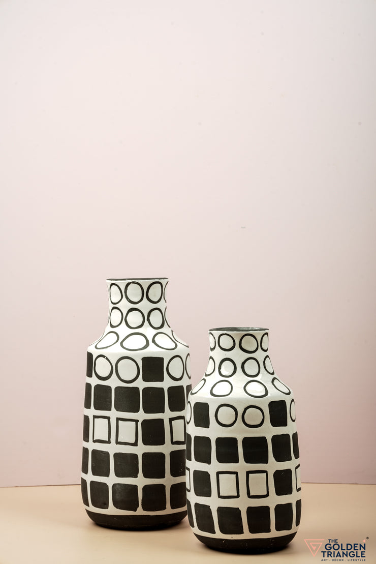 Ellisse Geometric Ceramic Vase