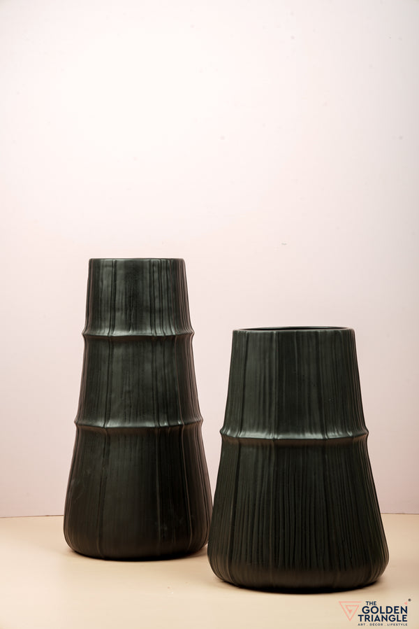 Cusco Black Ceramic Vase