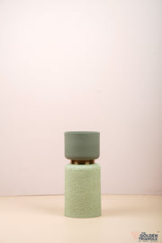 Flores Ceramic Vase - Mint Green