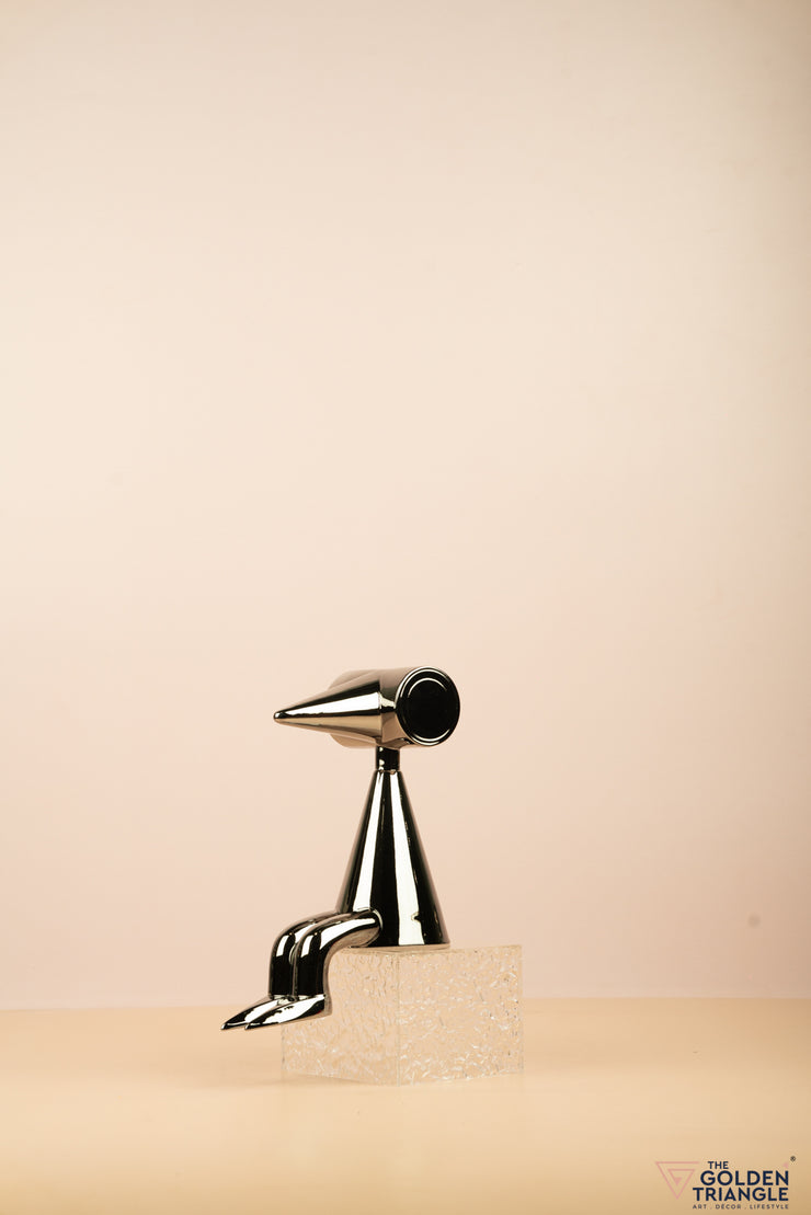 Birdman sitting on a Ledge Artefact - Gun Metal