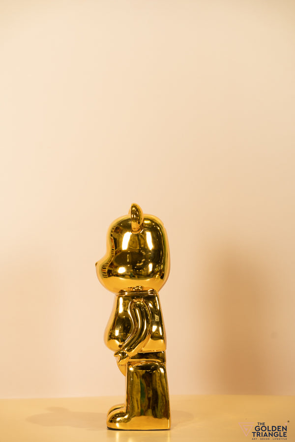 Bobo Bear - Standing Figurine - Gold