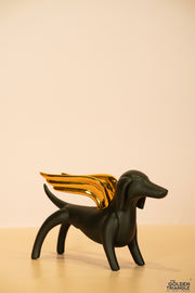 Dog with Wings Artefact - Black
