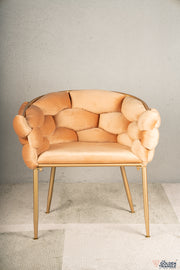 Lara Tufted Chair - Champagne