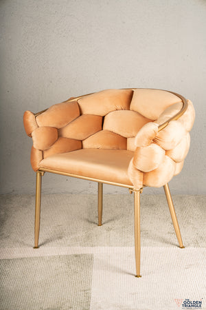 Lara Tufted Chair - Champagne