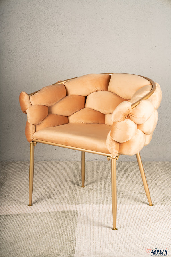 Lara Tufted Chair - Champagne