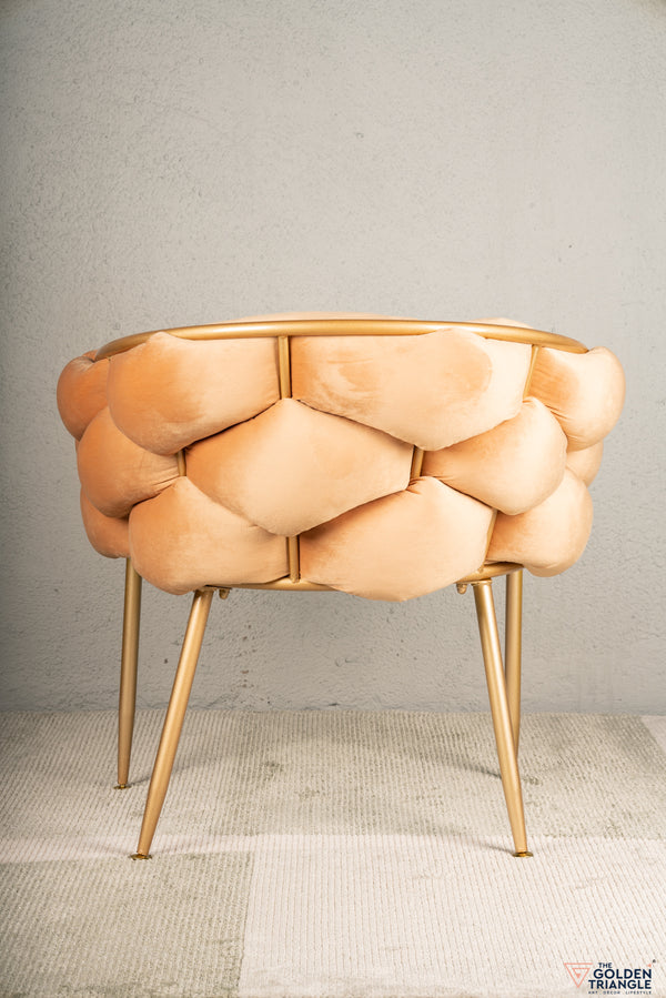 Lara Tufted Chair - Champagne