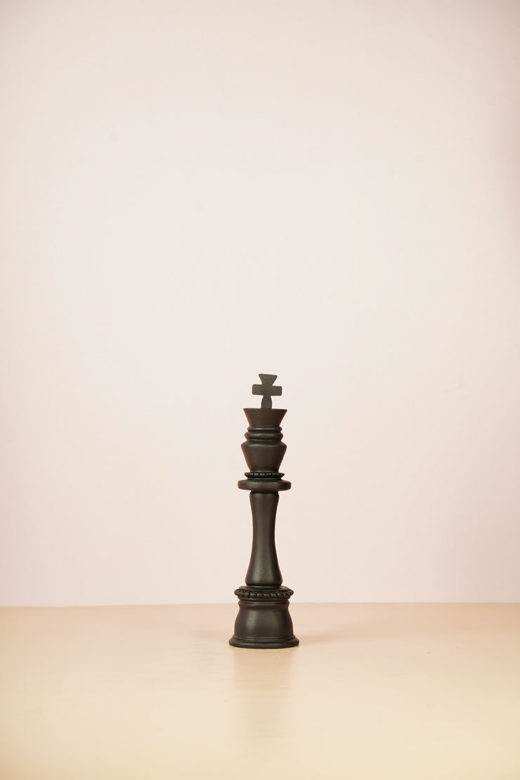 King - Chess Decorative Piece - Black