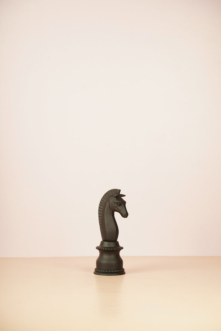 Knight - Chess Decorative Piece - Black