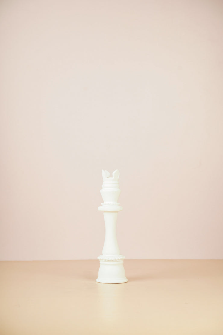 Queen - Chess Decorative Piece - White
