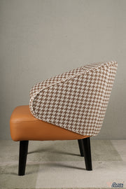 Troy Houndstooth Barrel Chair