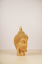 Serene Buddha Head Sculpture - Sand