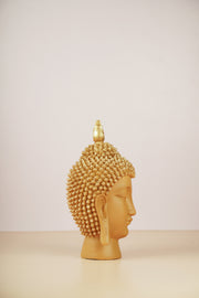 Serene Buddha Head Sculpture - Sand