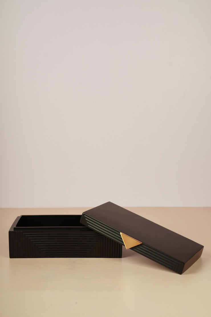 Zenith Utility Box with Metal Detail - Black