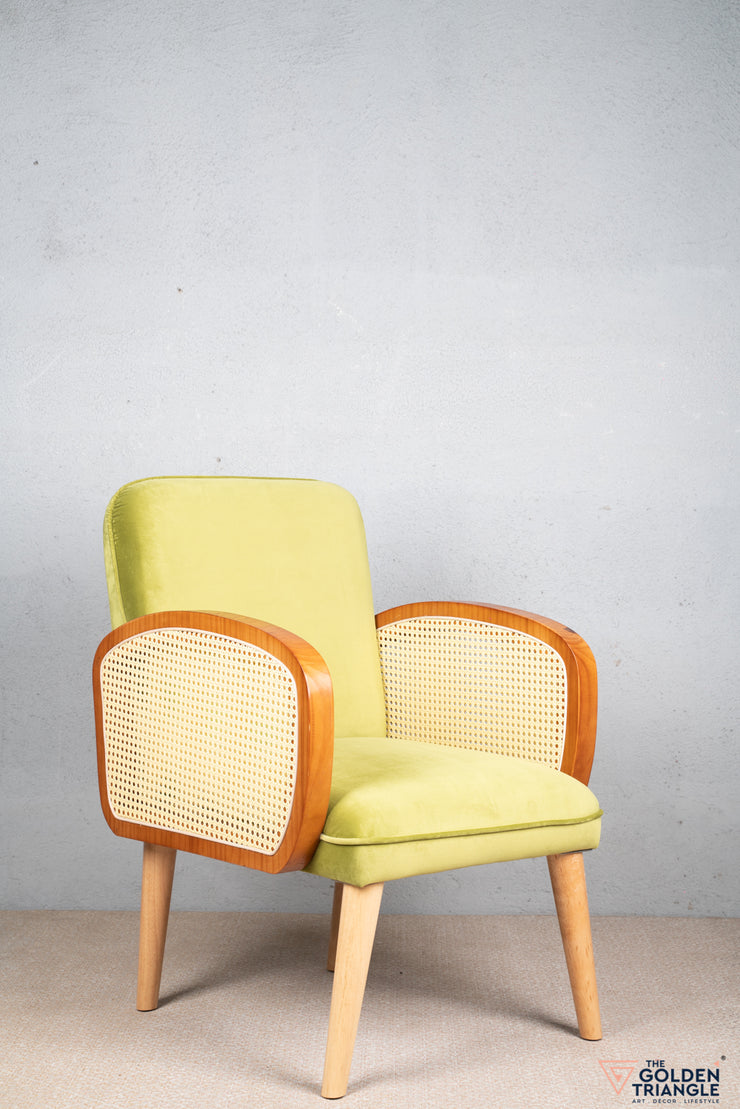 Baxter Rattan Chair - Green