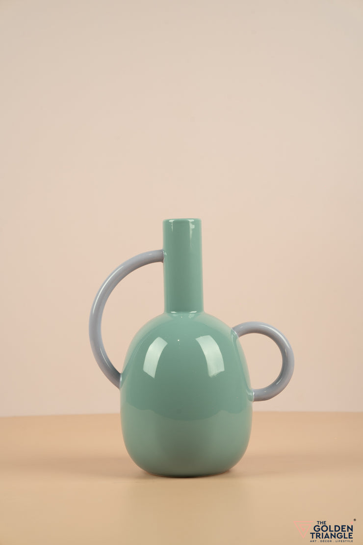 Vase with Handles - Gray