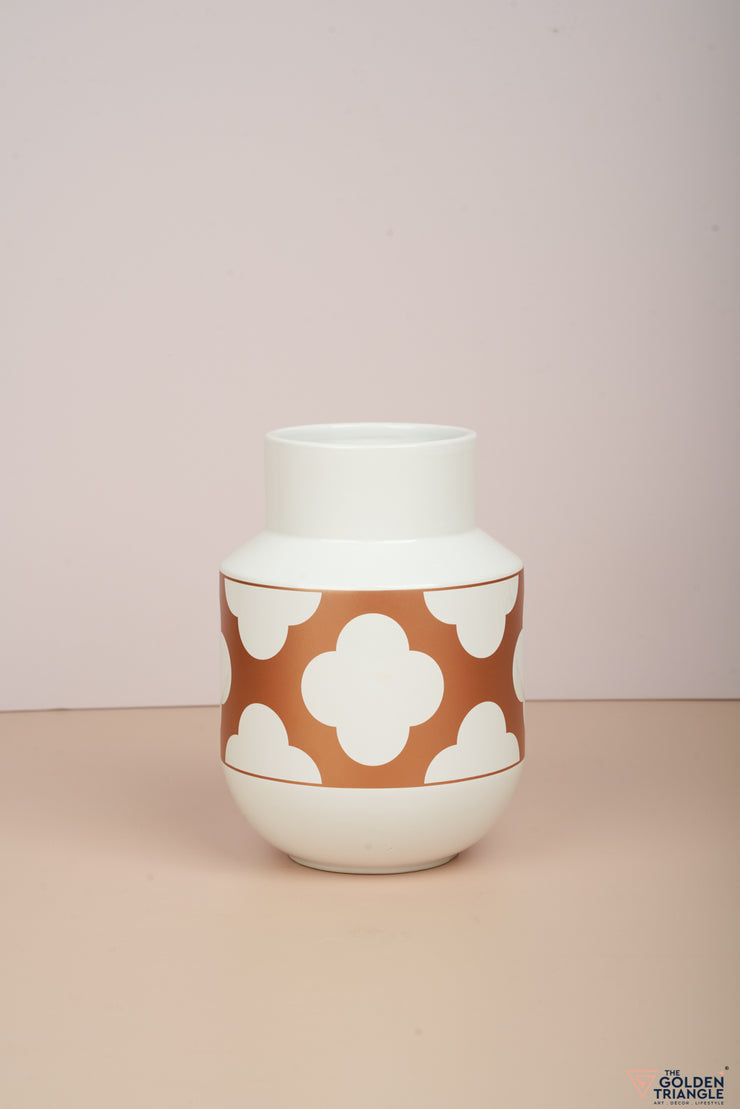 Mishe Rosegold Monochrome Ceramic Vase