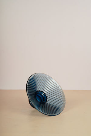Sage Glass Fruit Bowl - Blue