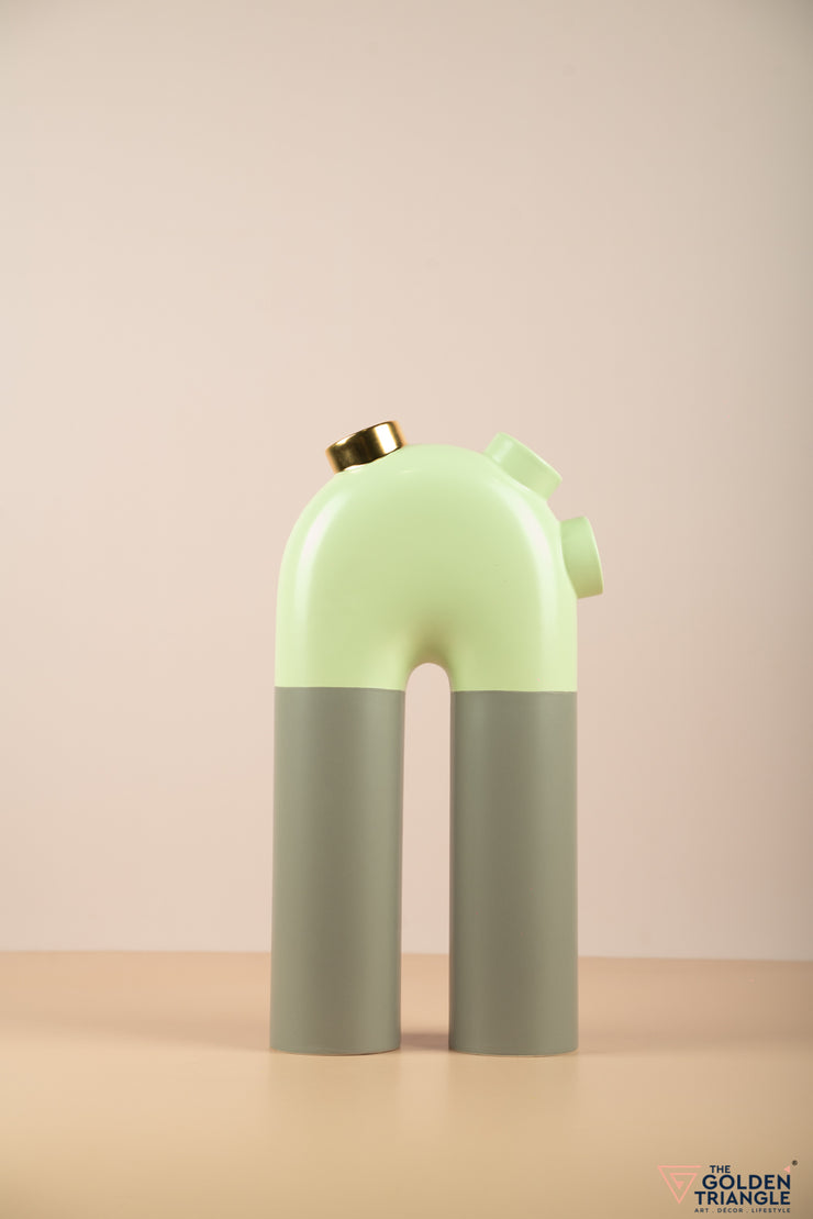 Tall Pipe Vase - Mint Green