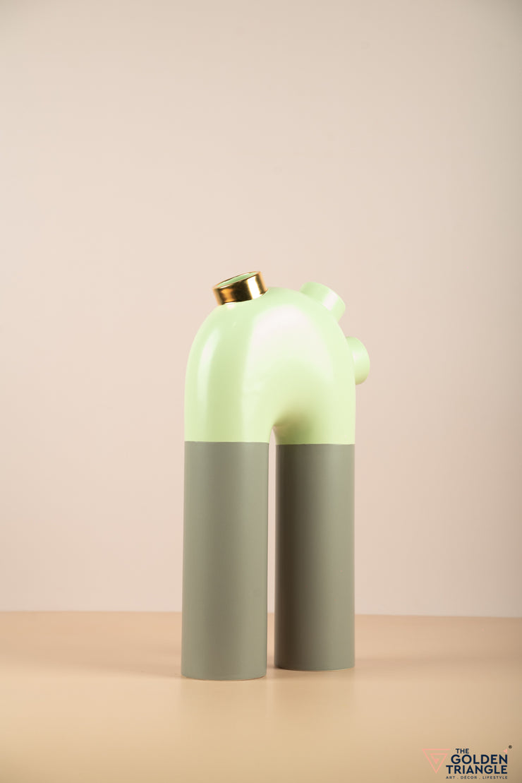 Tall Pipe Vase - Mint Green