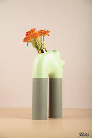 Tall Pipe Vase - Mint Green