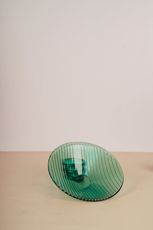 Sage Glass Fruit Bowl - Green