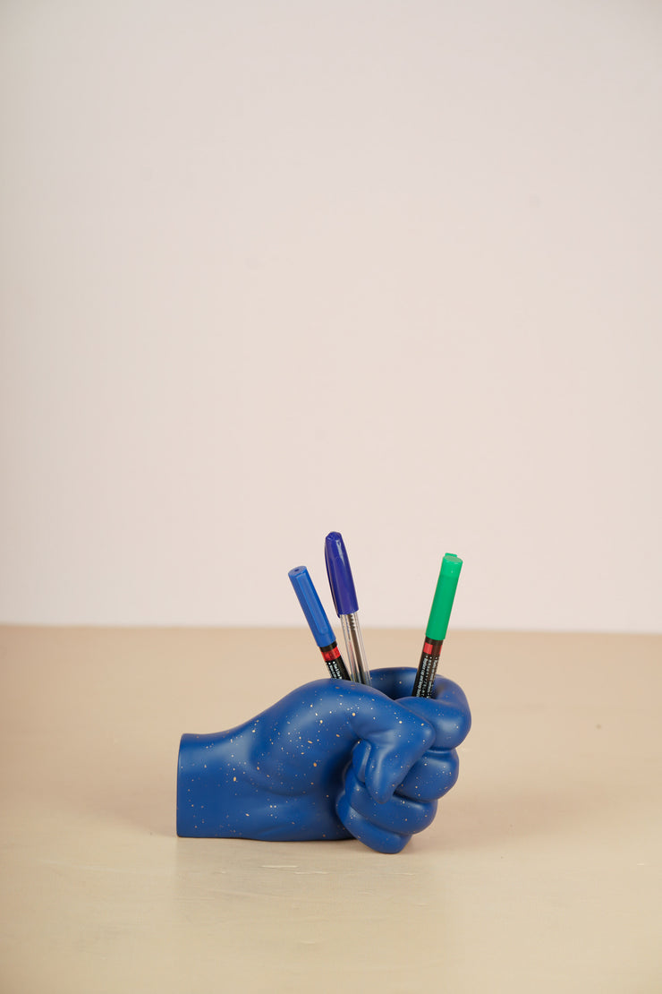Fist Pen Holder - Blue