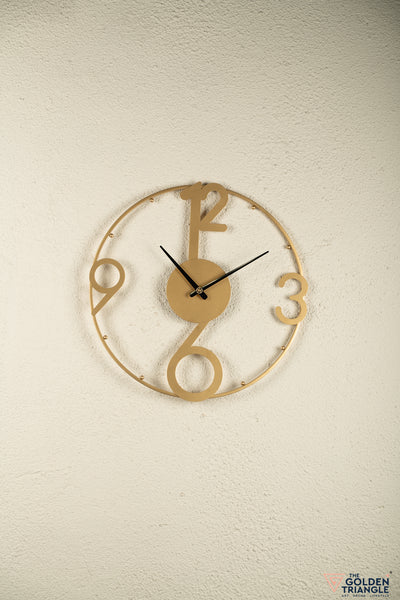 Gold Metal Wall Clock