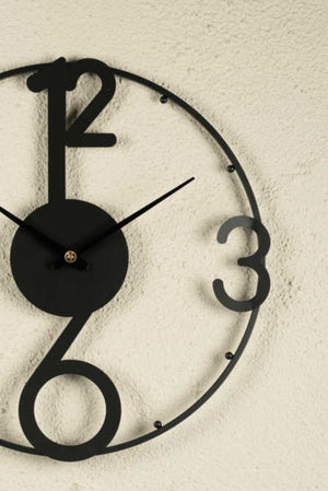 Virtue Metal Wall Clock - Black