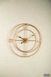 Juno Metal Wall Clock - Gold