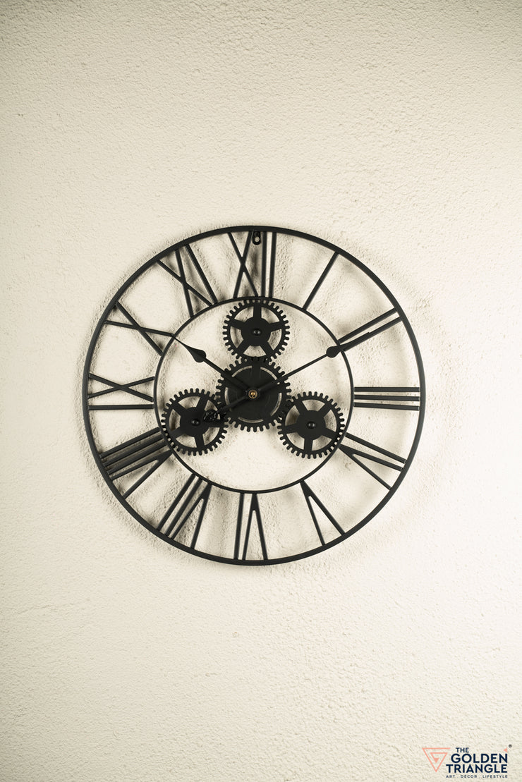 Sprint Metal Wall Clock - Black