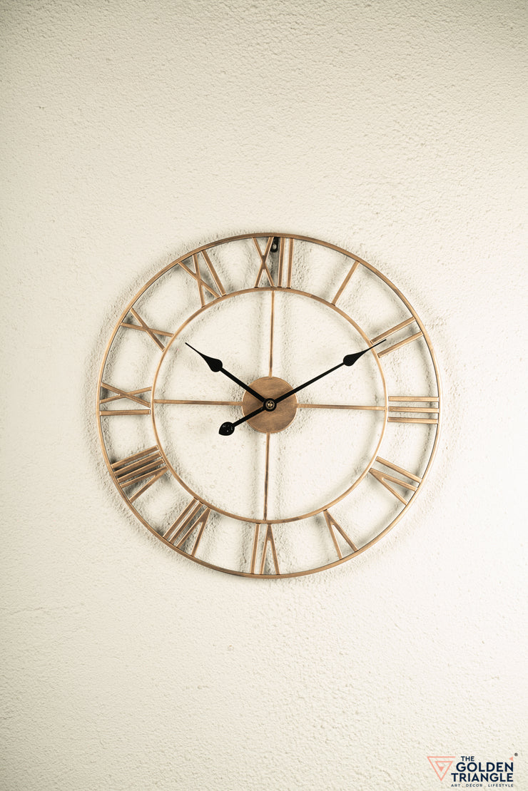 Cosmo Metal Wall Clock - Bronze