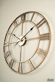 Cosmo Metal Wall Clock - Bronze