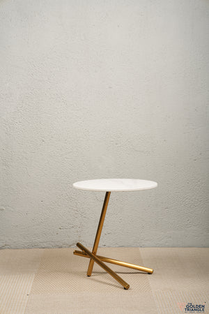 Camilla Three legs Side Table - Gold