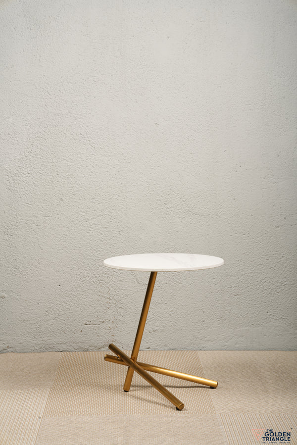 Camilla Three legs Side Table - Gold