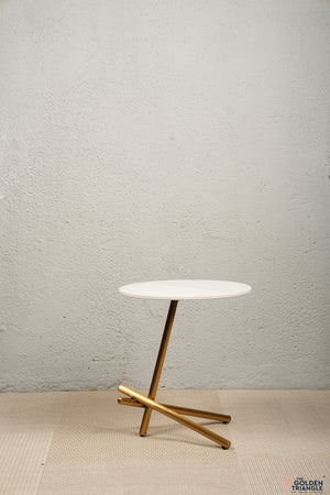 Camilla Three legs Side Table - Gold